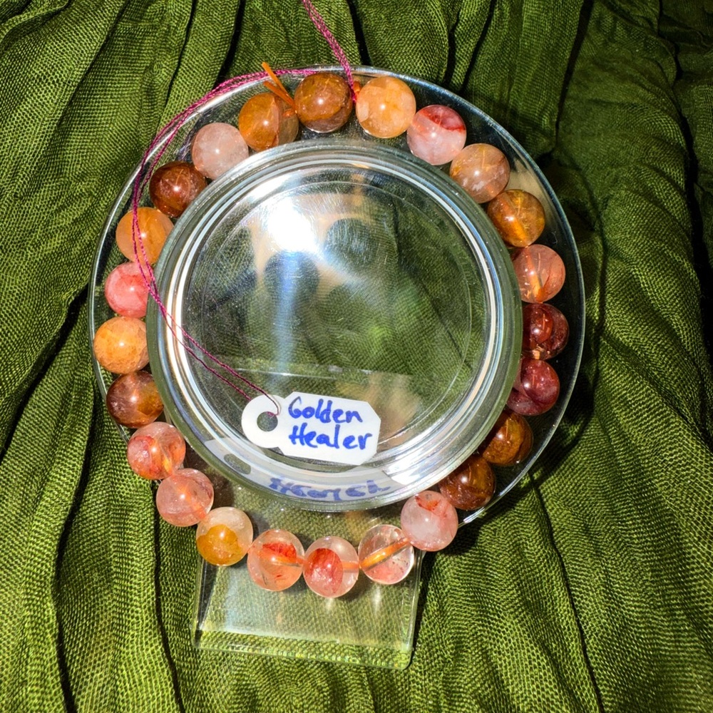 Golden Healer Crystal Bead Bracelet